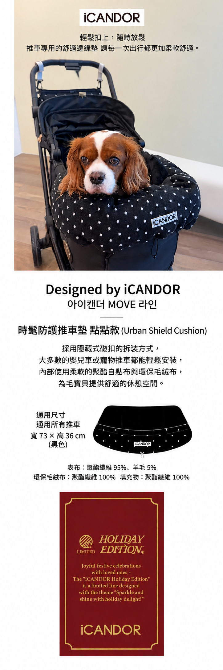 iCANDOR 點點款推車墊節慶海報