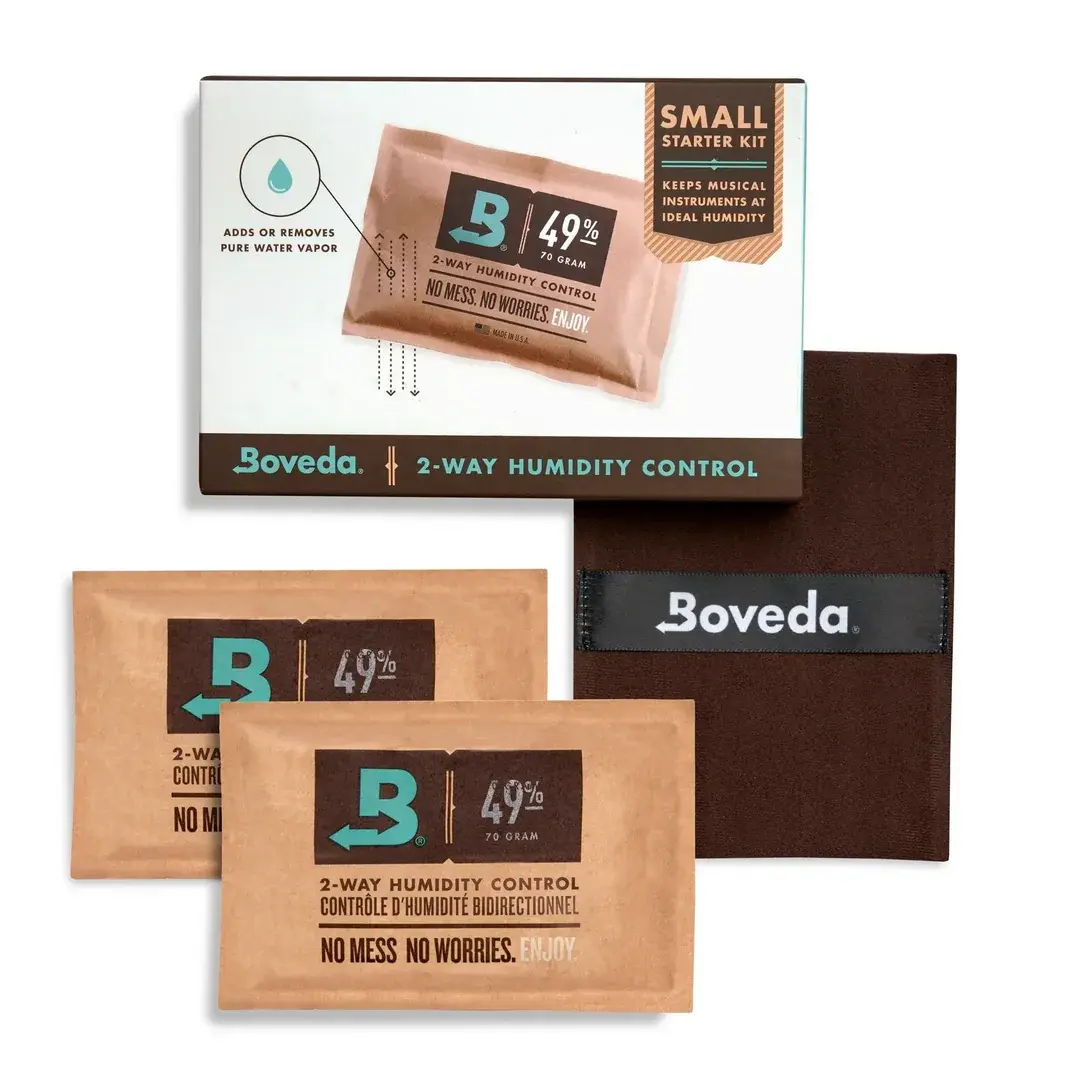 BOVEDA 49% 防潮包產品組合照，內含防潮包與原廠棉套
