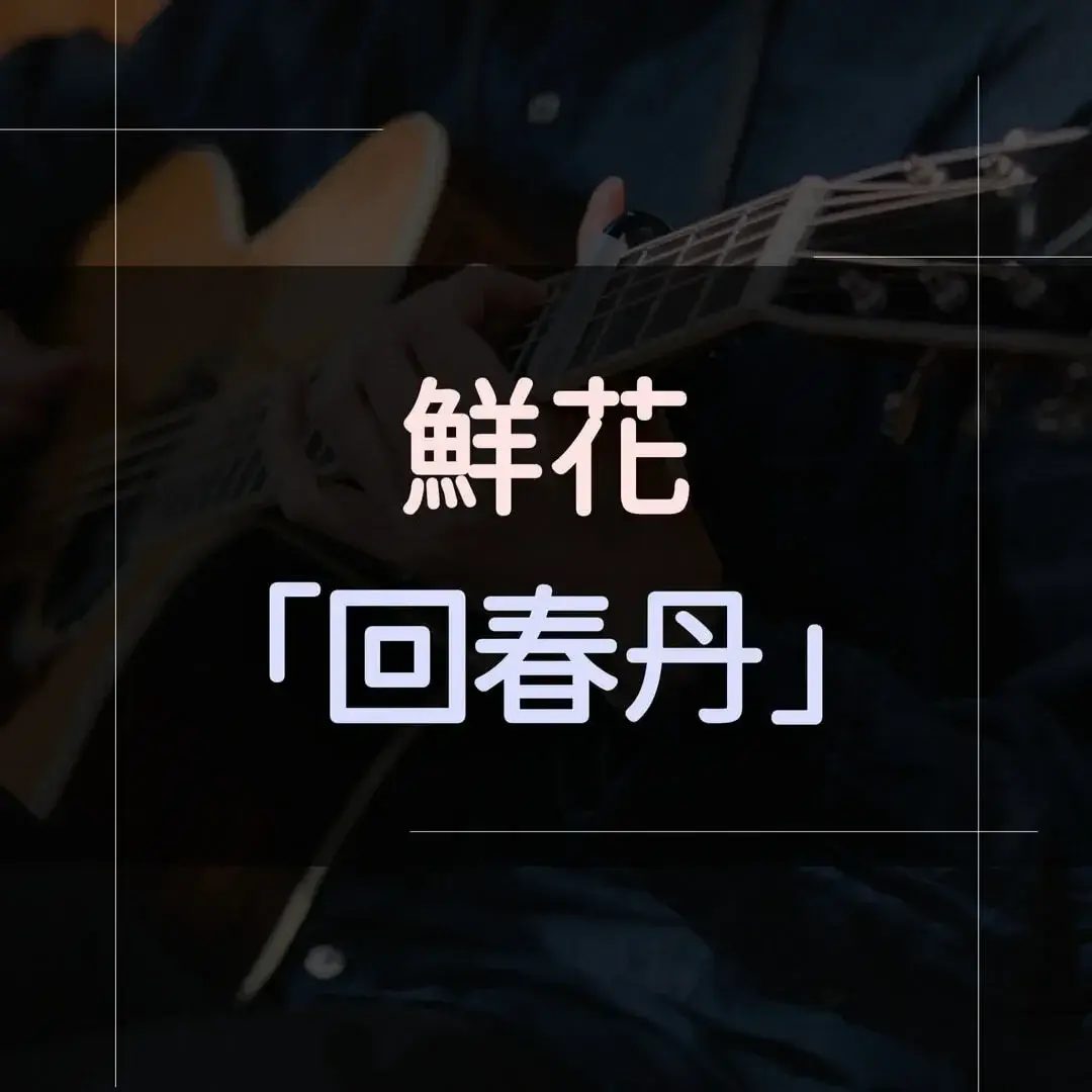 指彈吉他譜 - 鮮花，回春丹
