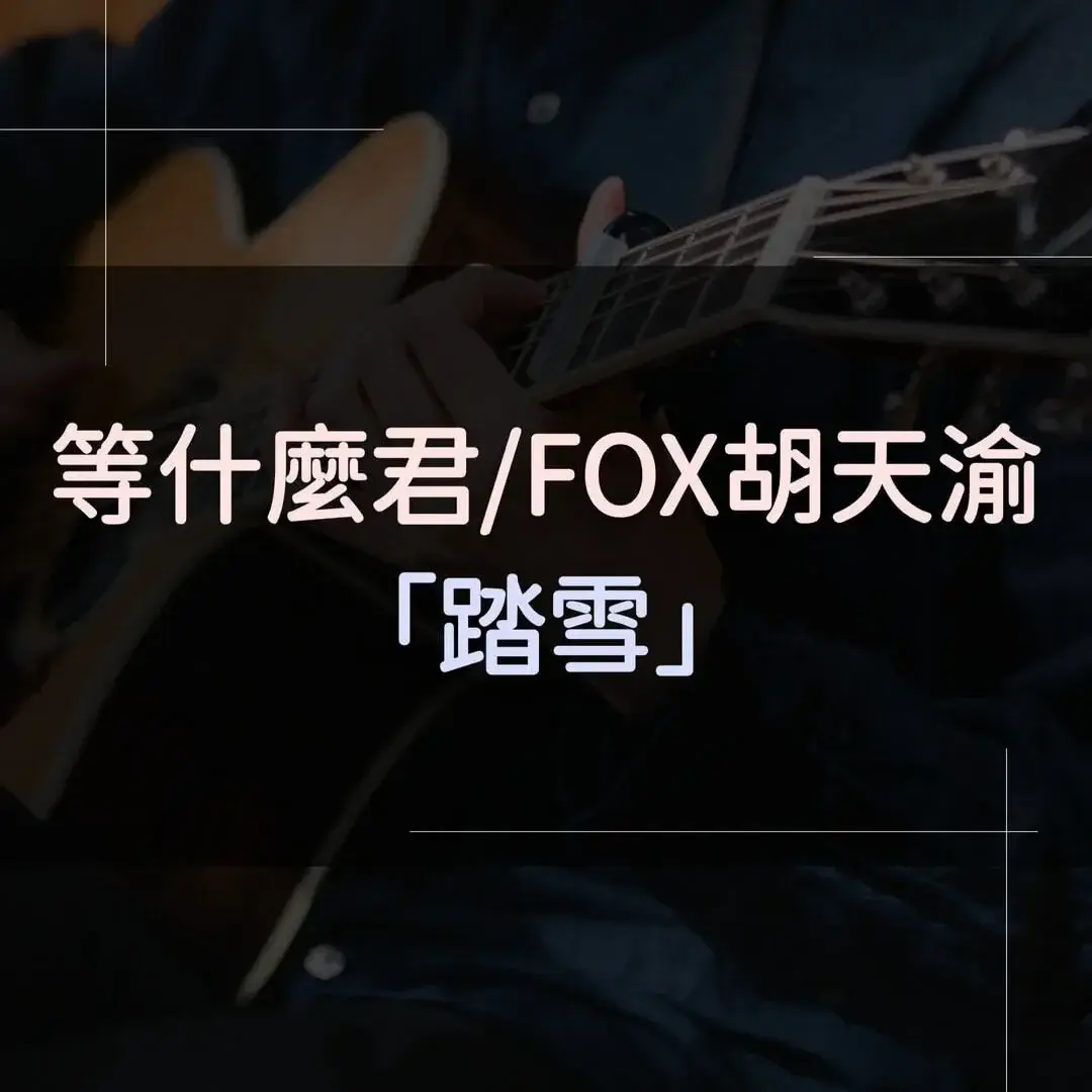 指彈吉他譜 - 踏雪，等什麼君