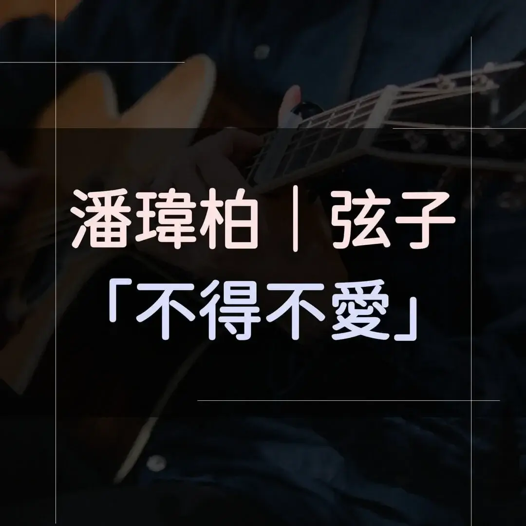 指彈吉他譜 - 不得不愛，潘瑋柏 Ft. 弦子