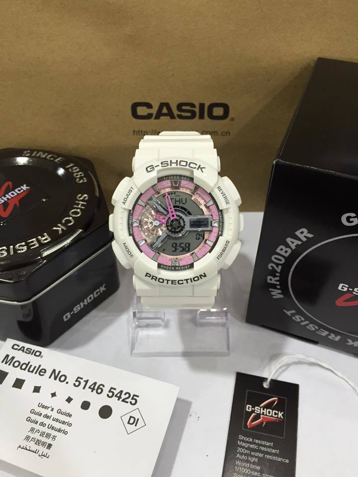 g shock ga 110 white pink footmaniaph g shock ga 110 white pink footmaniaph