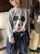 MIQ頭條紋打底衫灰色