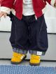 格子牛仔褲