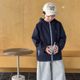 藏青拼藍色
