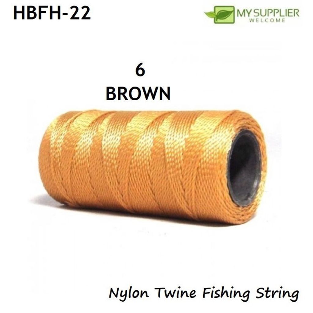 HBFH-22 No.6 Nylon Fishing String Twine / Multi-Purpose Nylon Twine Yarn/  Benang Nilon Kait Ikan Netting
