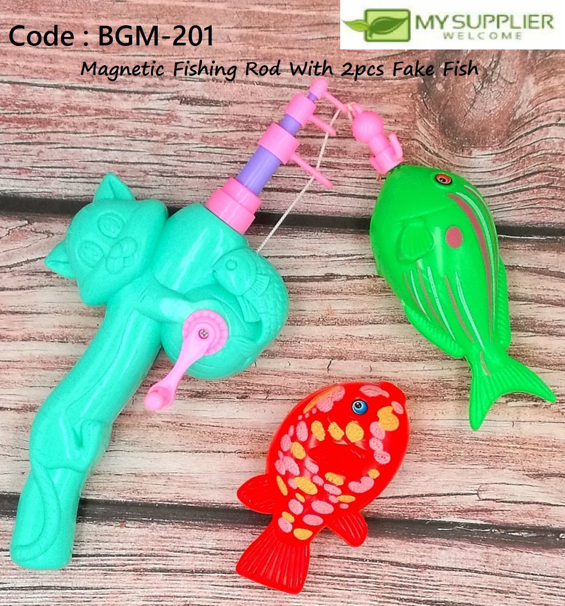 BGM-201 1 Set Children Magnetic Fishing Rod With 2pcs Fake Fish (Random) –  PEMBEKAL BARANG RM2 DAN SERBANEKA