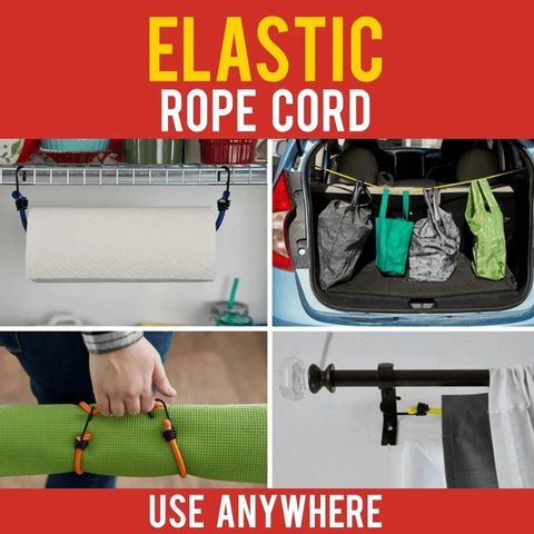 S90901 Mutipurpose Bungee Rope Elastic Cord Stretch Cord With Hook 1.2M