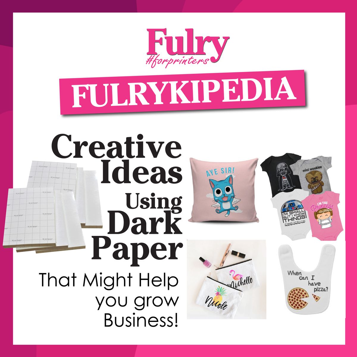 Creative Ideas Using Dark Paper