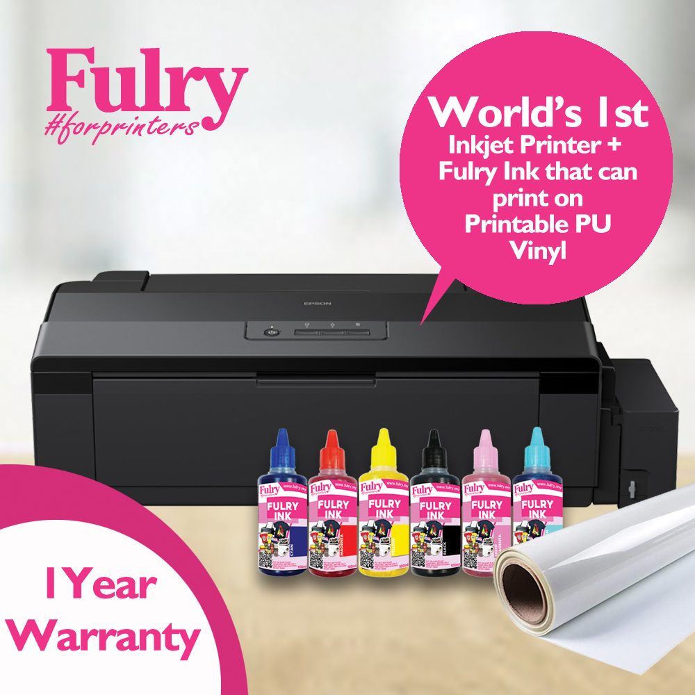 Fulry myPrinter-1800 with Fulry Ink CMYK,LM,LC photograph relating to Printable Vinyl for Inkjet Printers named Fulry myPrinter-1800 with Fulry Ink CMYK,LM,LC