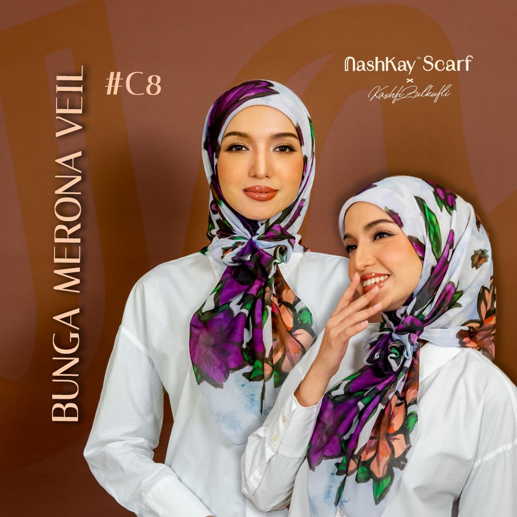 bunga merona veil #c8