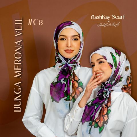 bunga merona veil #c8