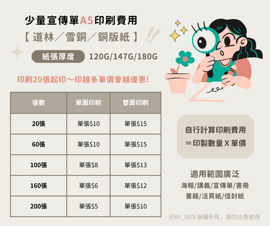 A5道林紙印刷