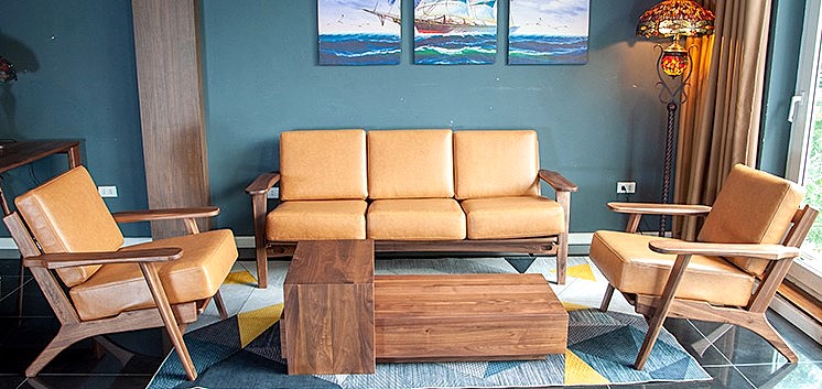 Sofa da thanh lịch