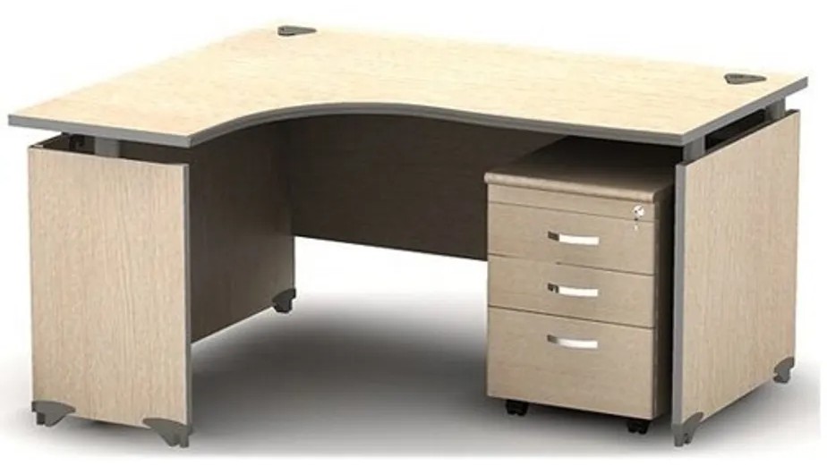 Bàn làm việc chữ L chất liệu gỗ cao cấp
