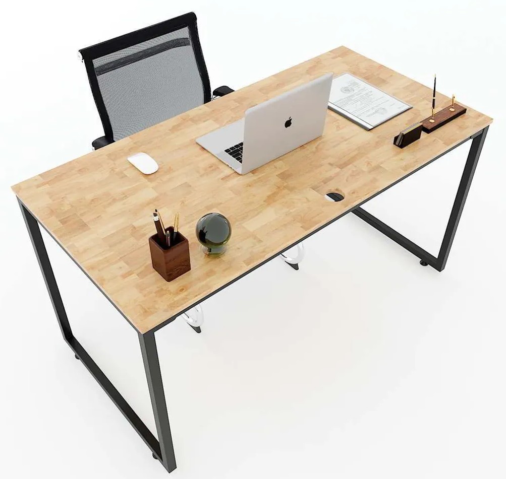 Bàn làm việc chân sắt giá rẻ, thiết kế tối giản