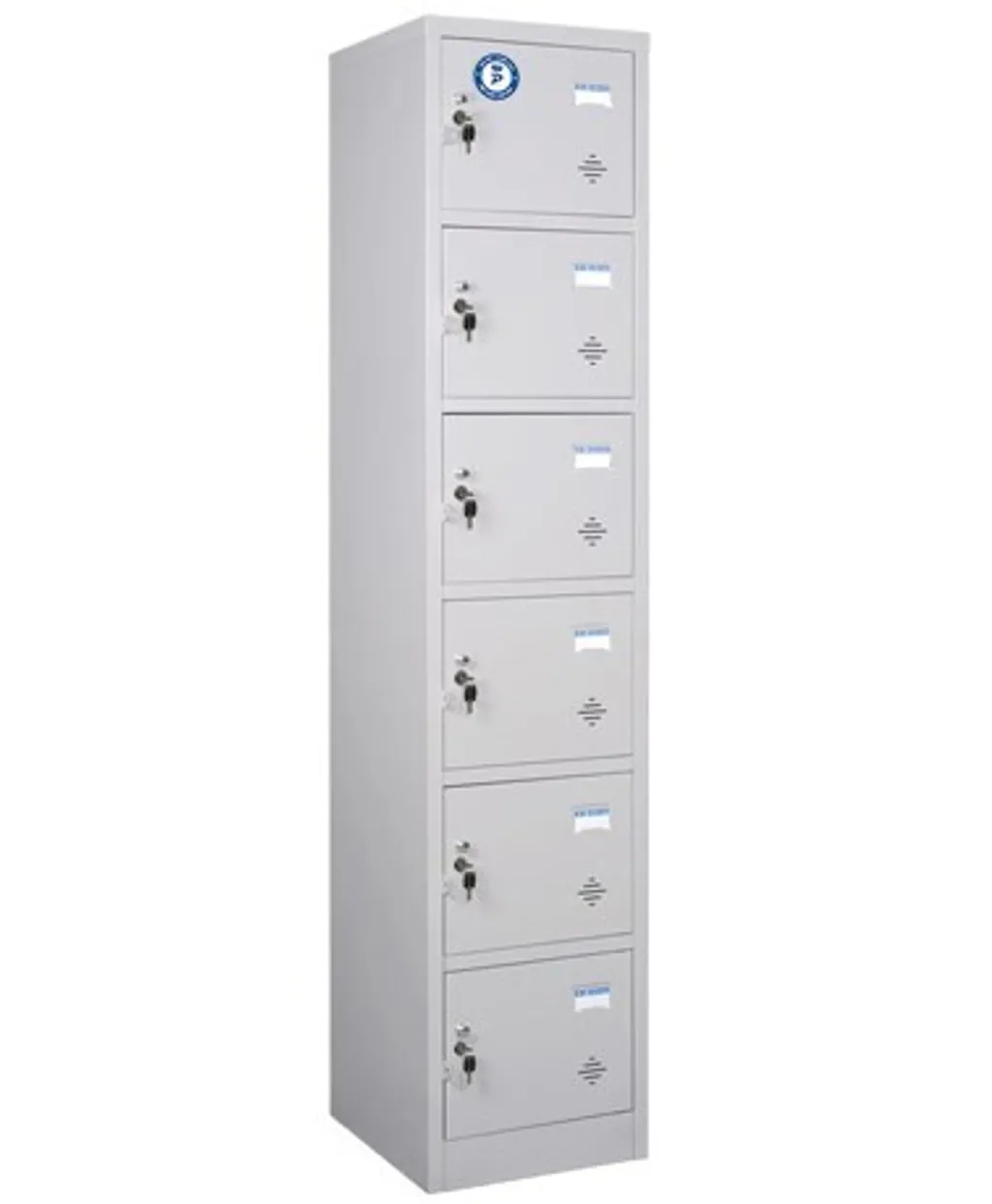 Tủ locker 6 ngăn thiết kế đơn giản, dễ sử dụng