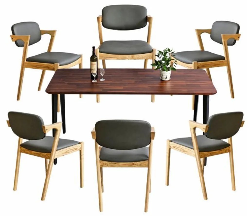 Bộ bàn ăn 6 ghế cho không gian ăn uống rộng rãi