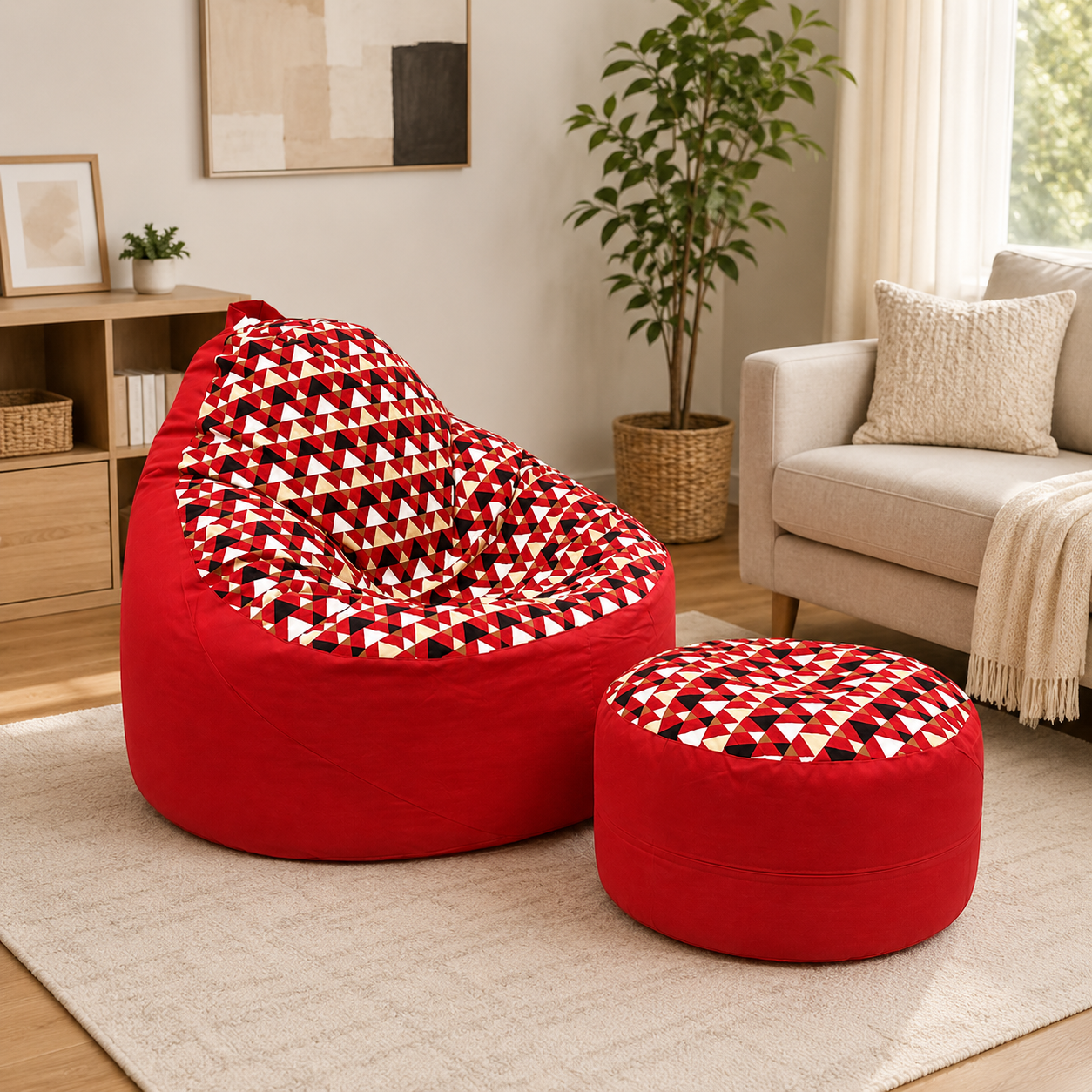ghe-luoi-beanbag-do-phoi-hoa-tiet-tam-giac-tekkashop-HDGD200