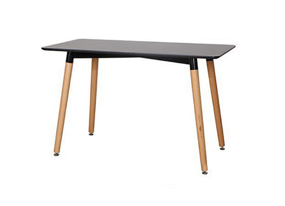 Bàn cafe Eames chữ nhật 120×80 D_Đen