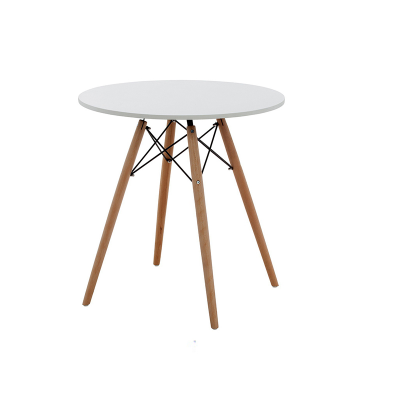 Bàn cafe Eames tròn D600_Trắng