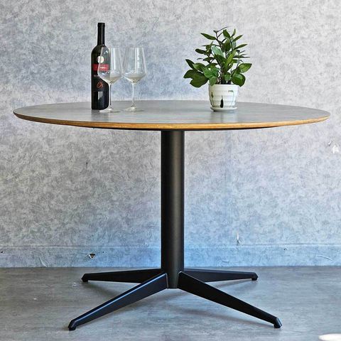 ban-an-tron-120cm-go-plywood-chan-sat-hinh-sao-3