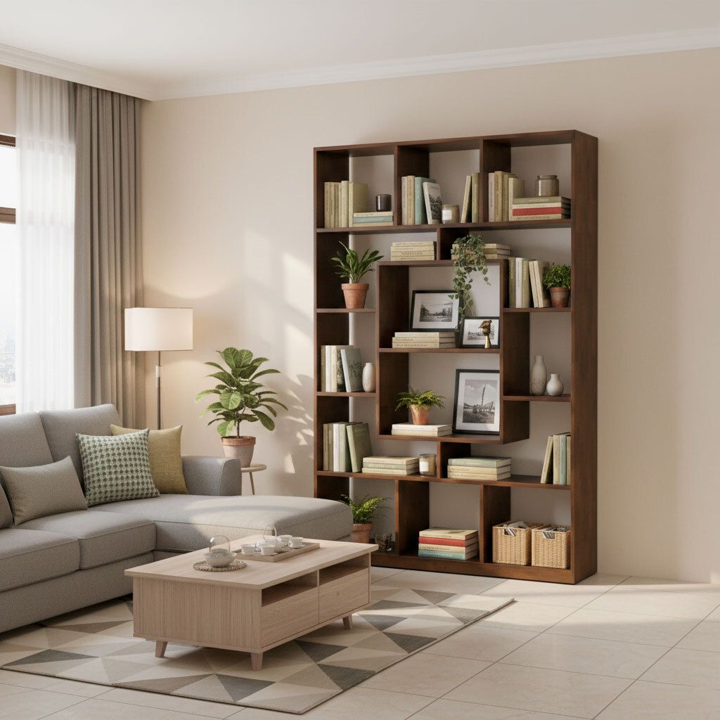 ke-sach-trang-tri-phong-khach-go-cao-su-2