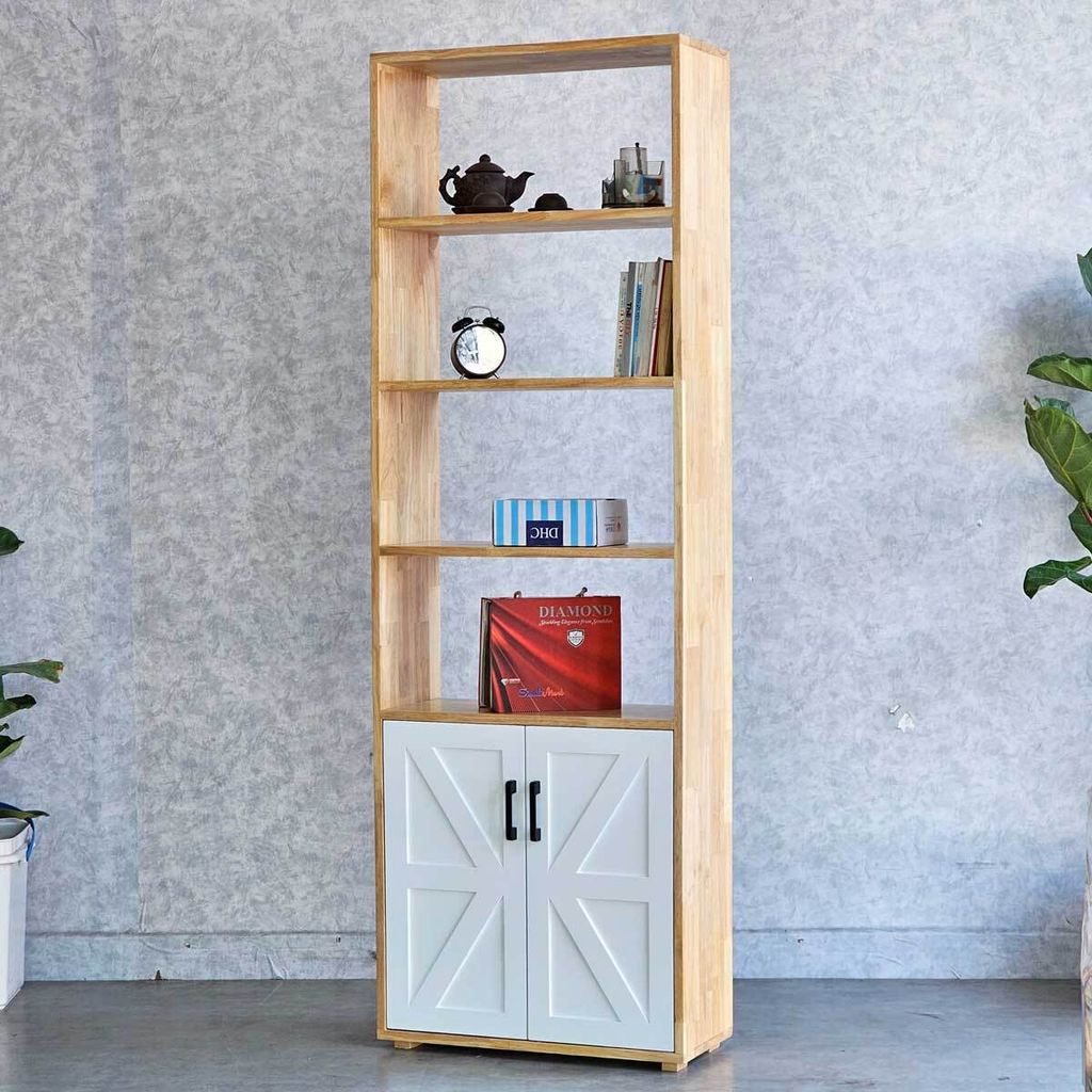 ke-sach-trang-tri-co-ngan-tu-go-cao-su-2