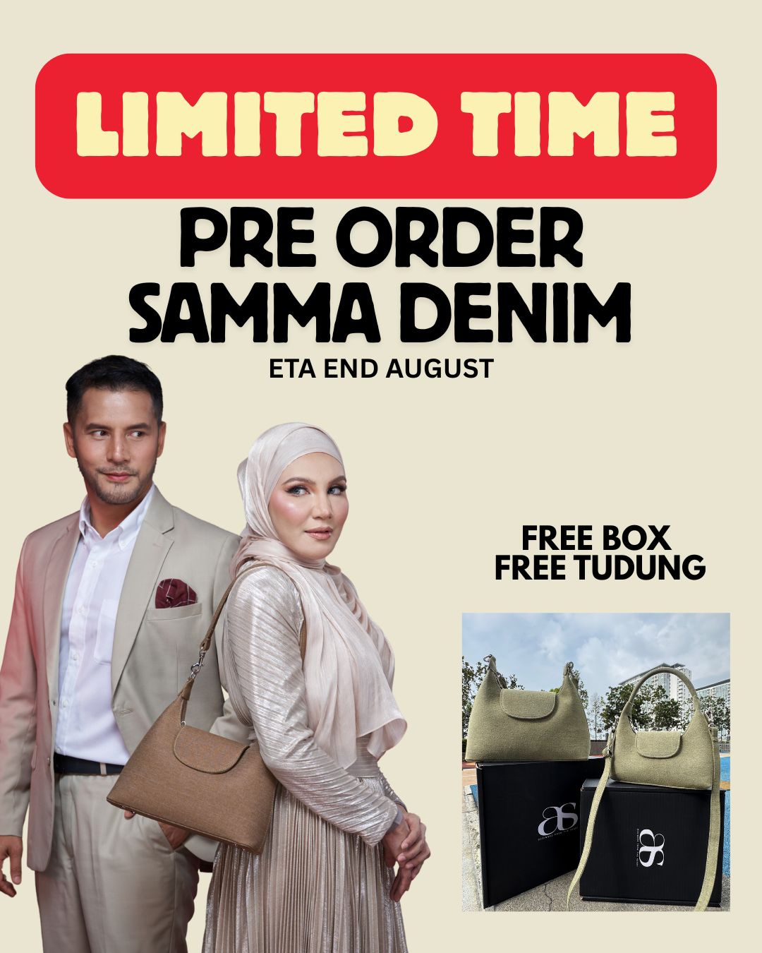 PRE ORDER BAG SAMMA DENIM | NURULMALL.COM