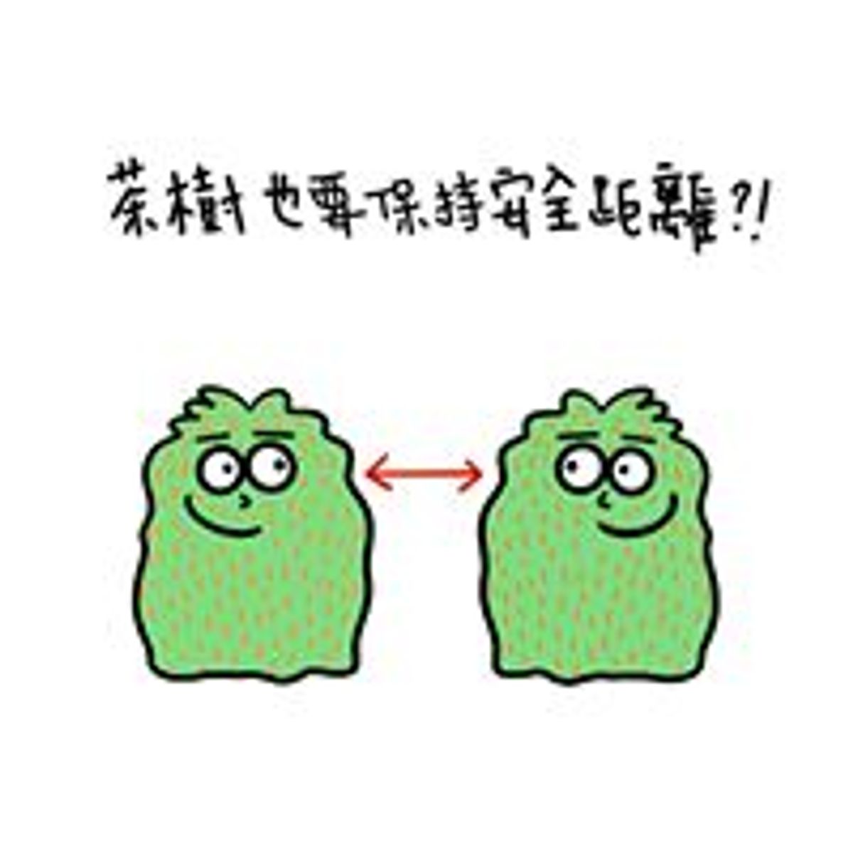 茶樹也要保持安全距離