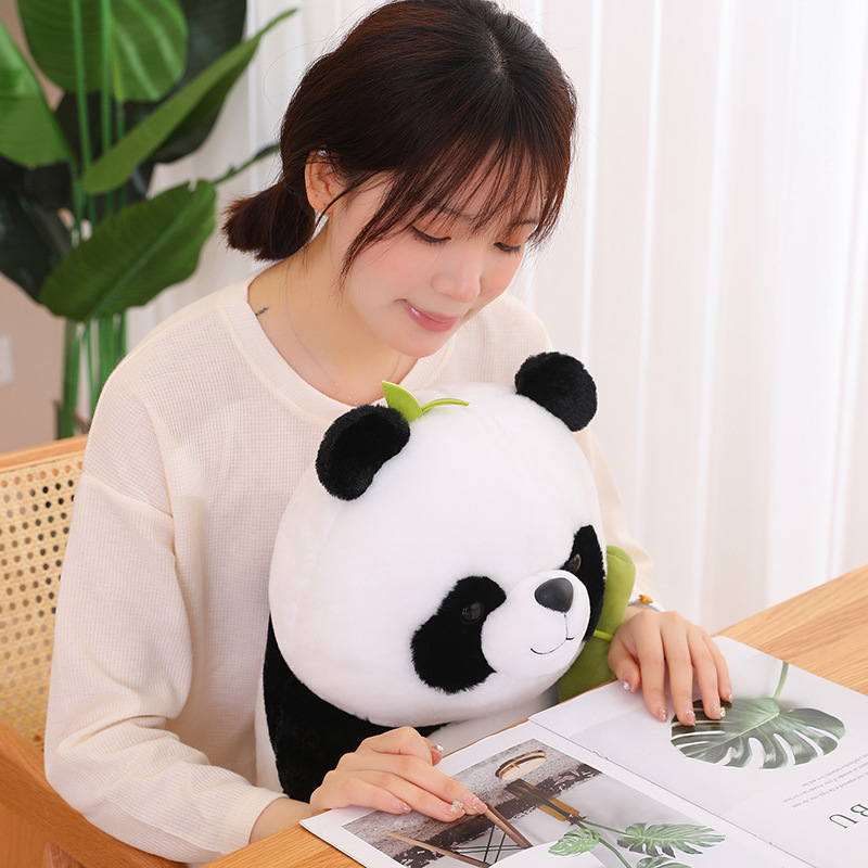 Panda Hugs Bamboo