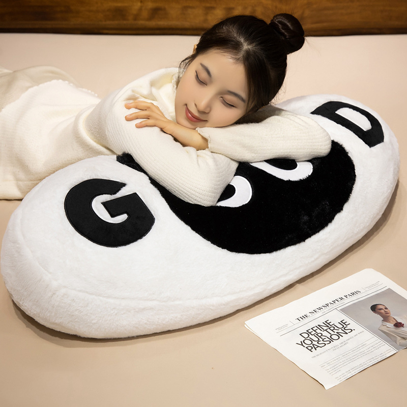 GOOD cat plush pillow for hugging and napping, soft and fluffy cushion offering gentle support for cozy rest and relaxation