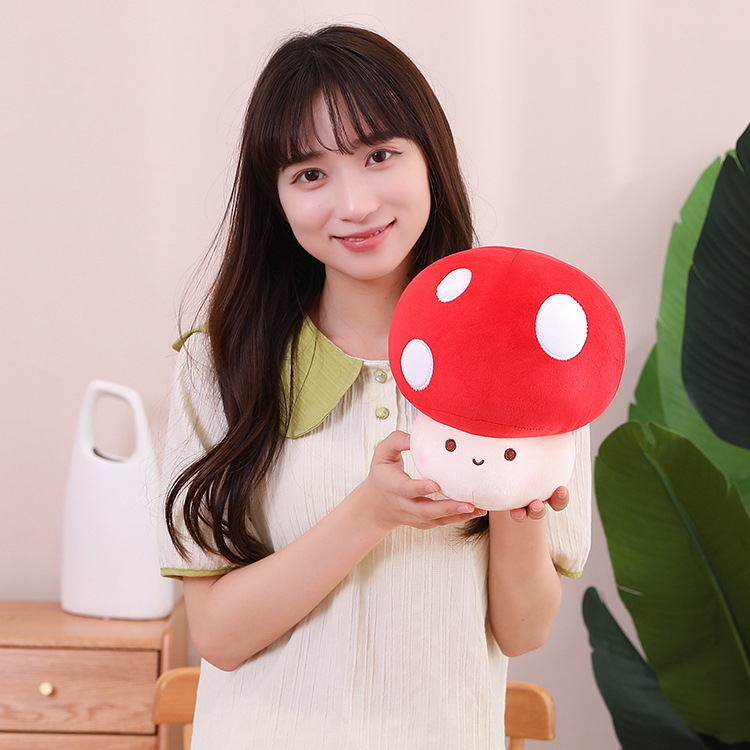 23 cm mushroom plush toy in a compact and cute size, perfect as a small decorative piece, cozy companion, or gift for plush lovers