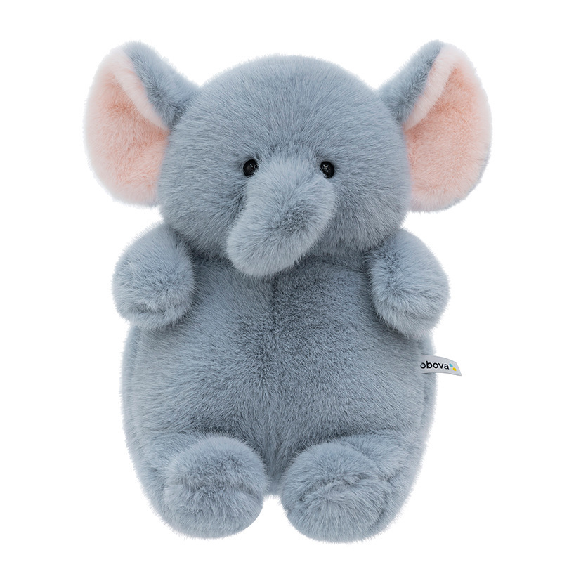 Elephant plush toy with large ears and ultra soft plush fabric, cuddly stuffed animal for comfort and decor