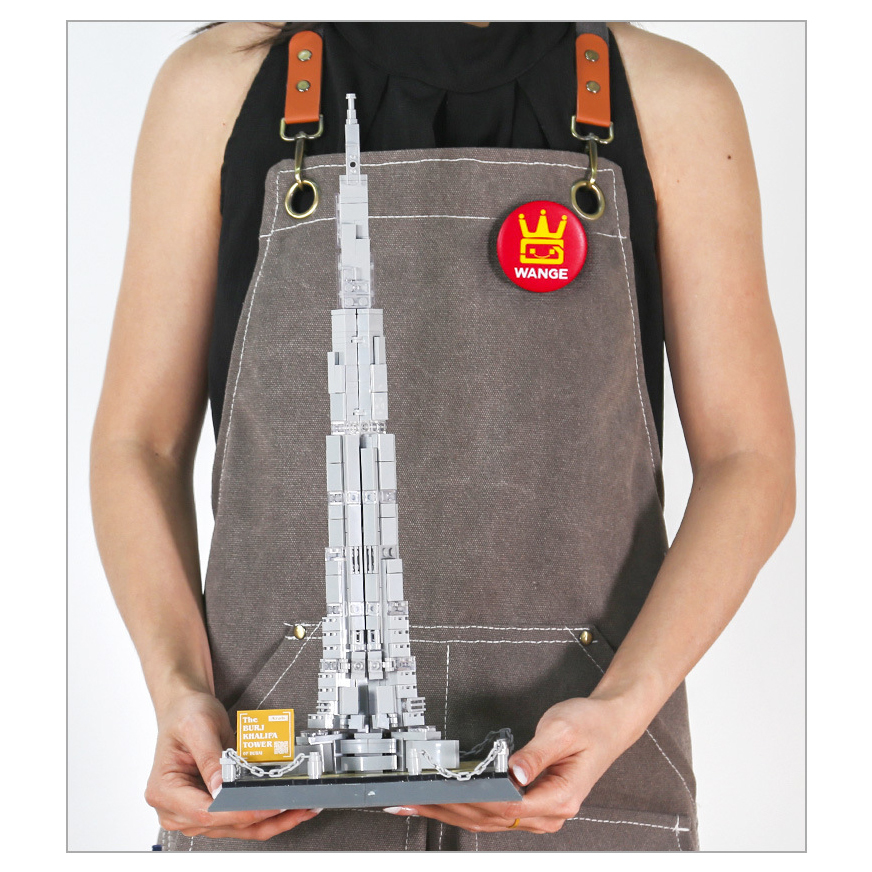 Burj Khalifa building blocks model displayed on base showing scale and detailed architecture design for collection and display