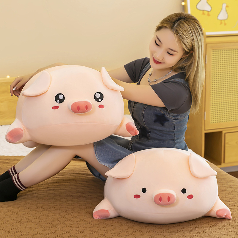 Round Pig Plush Pillow in Big Eyes and Small Eyes styles for home decor and everyday comfort