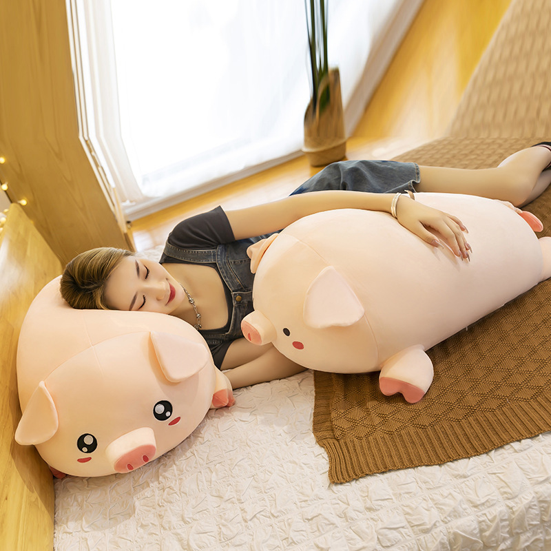 Round Pig Plush Pillow for cozy naps, sleeping, and relaxation
