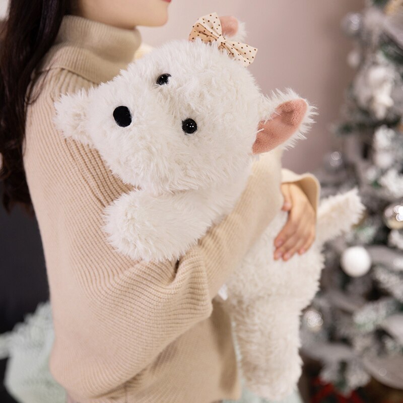 West Highland White Terrier Plush Pillow with soft plush fabric, ideal for cuddling and relaxing