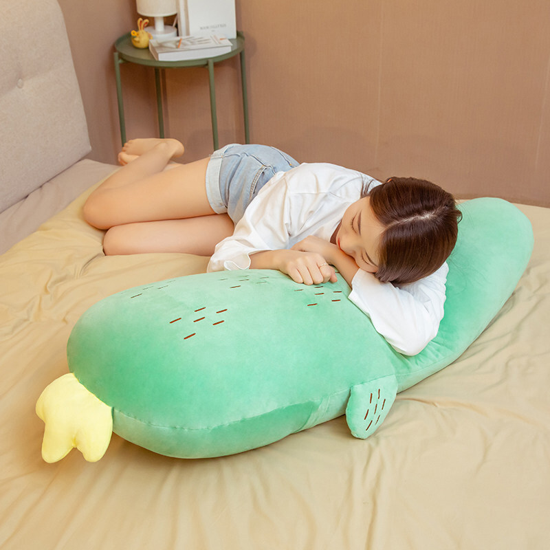 Cactus Plush Pillow with soft plush fabric and a long body design, ideal for hugging, sleeping, resting, and adding comfort to bedrooms and cozy living spaces