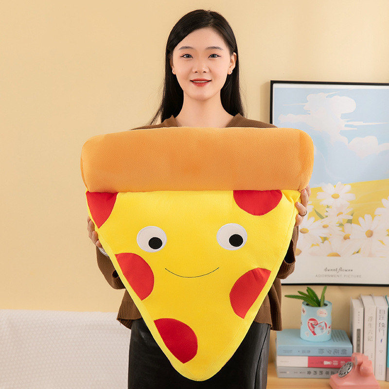 Pizza Plush Toy showcasing its soft plush design, perfect for hugging and decorating cozy spaces