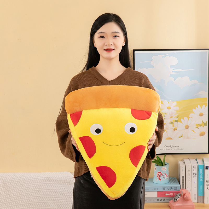 Pizza Plush Toy featuring a cute food-inspired design, perfect for cuddling, displaying, and gifting