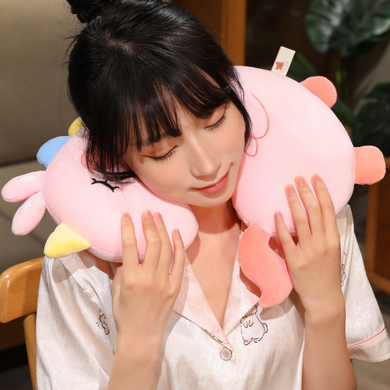 Pink Unicorn Plush Pillow shown as a soft pillow for neck support, relaxing, and everyday comfort