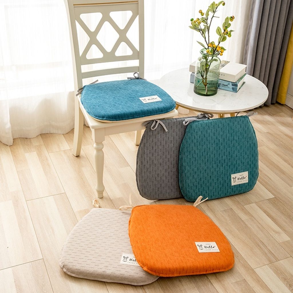 Chenille Memory Foam Chair Cushion