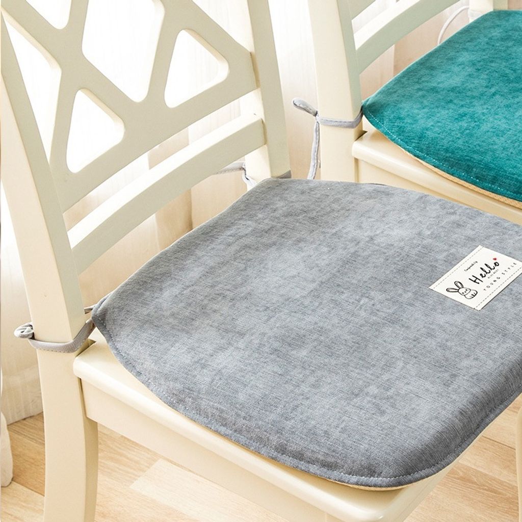 Chenille Memory Foam Chair Cushion