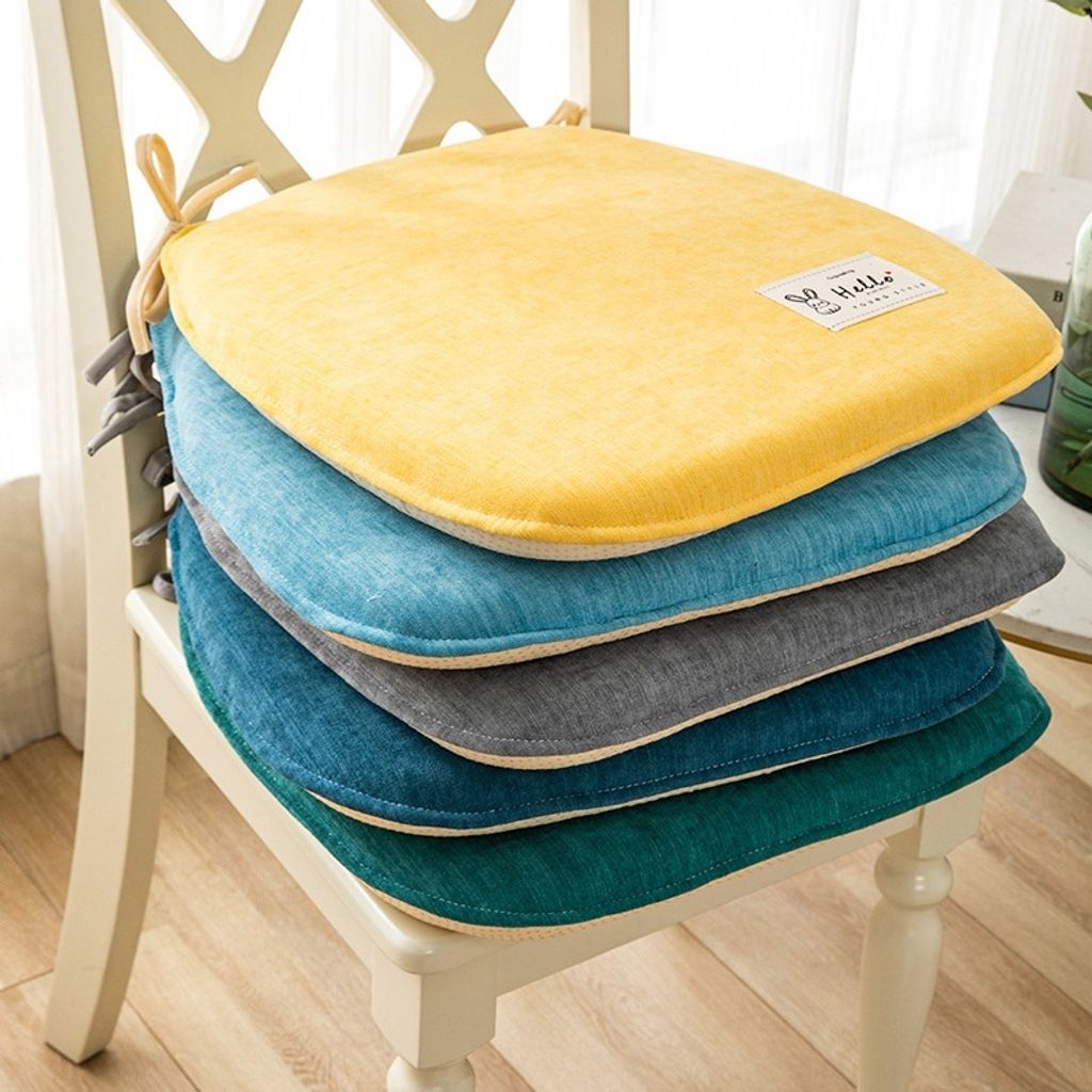 Chenille Memory Foam Chair Cushion