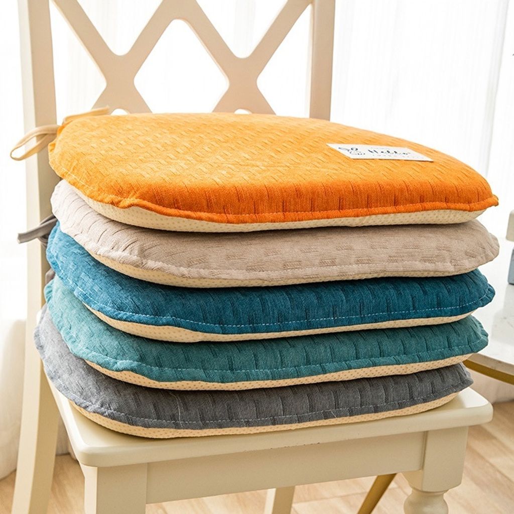 Chenille Memory Foam Chair Cushion