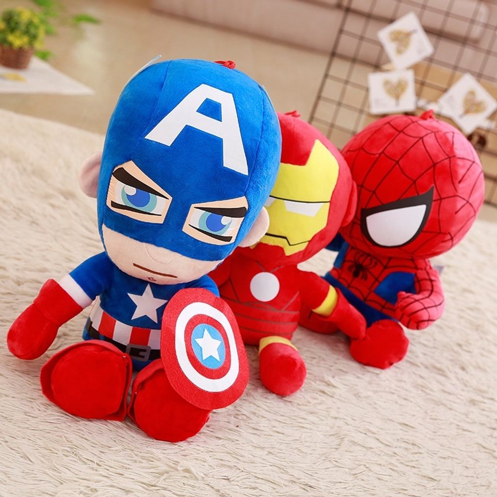 Captain America, Iron Man, Spider-Man