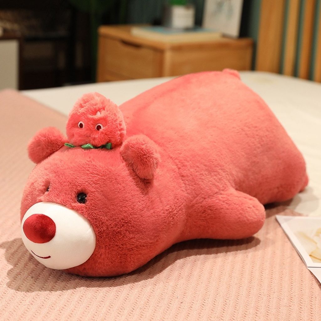 Lying Strawberry Bear