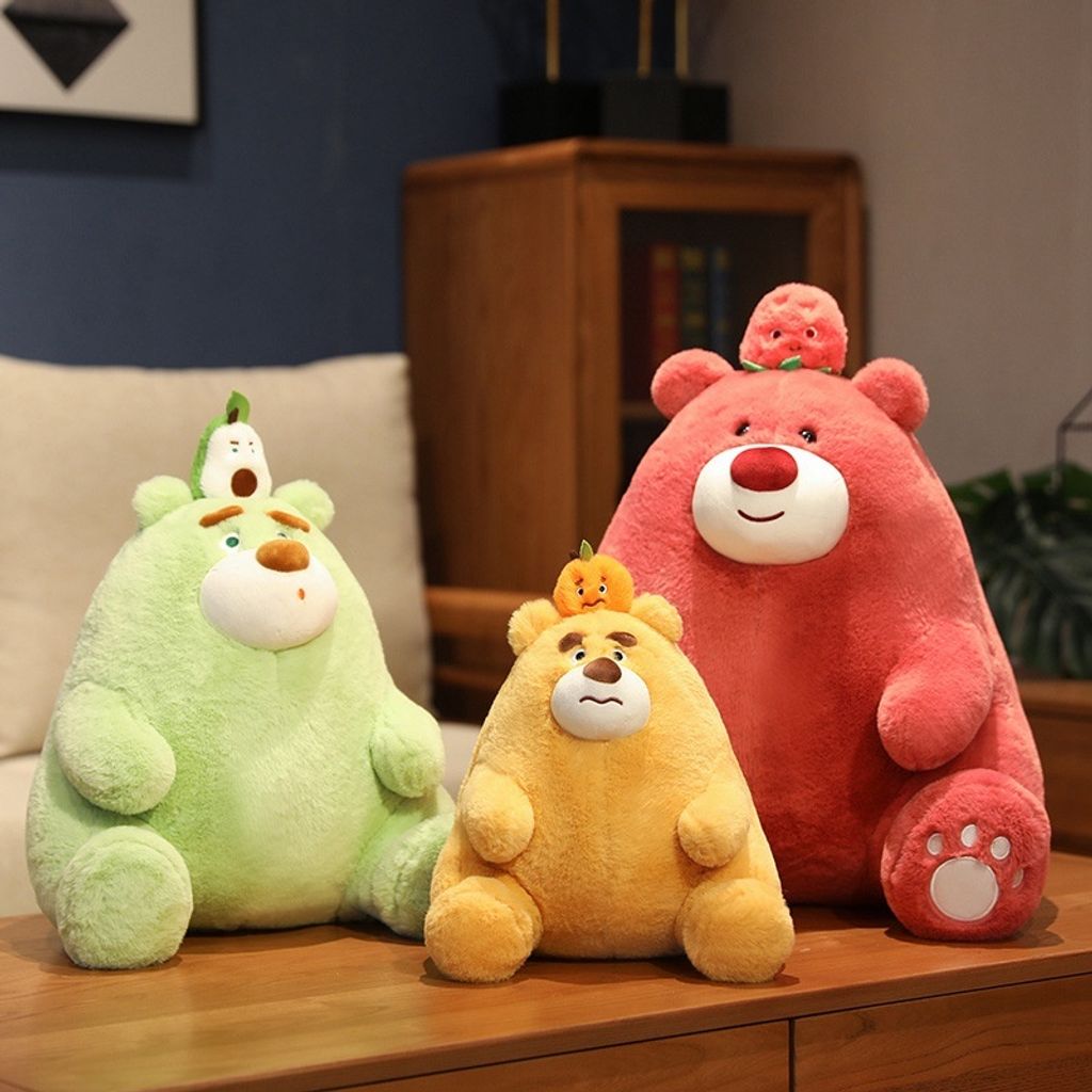 Orange Bear, Avocado Bear, Strawberry Bear