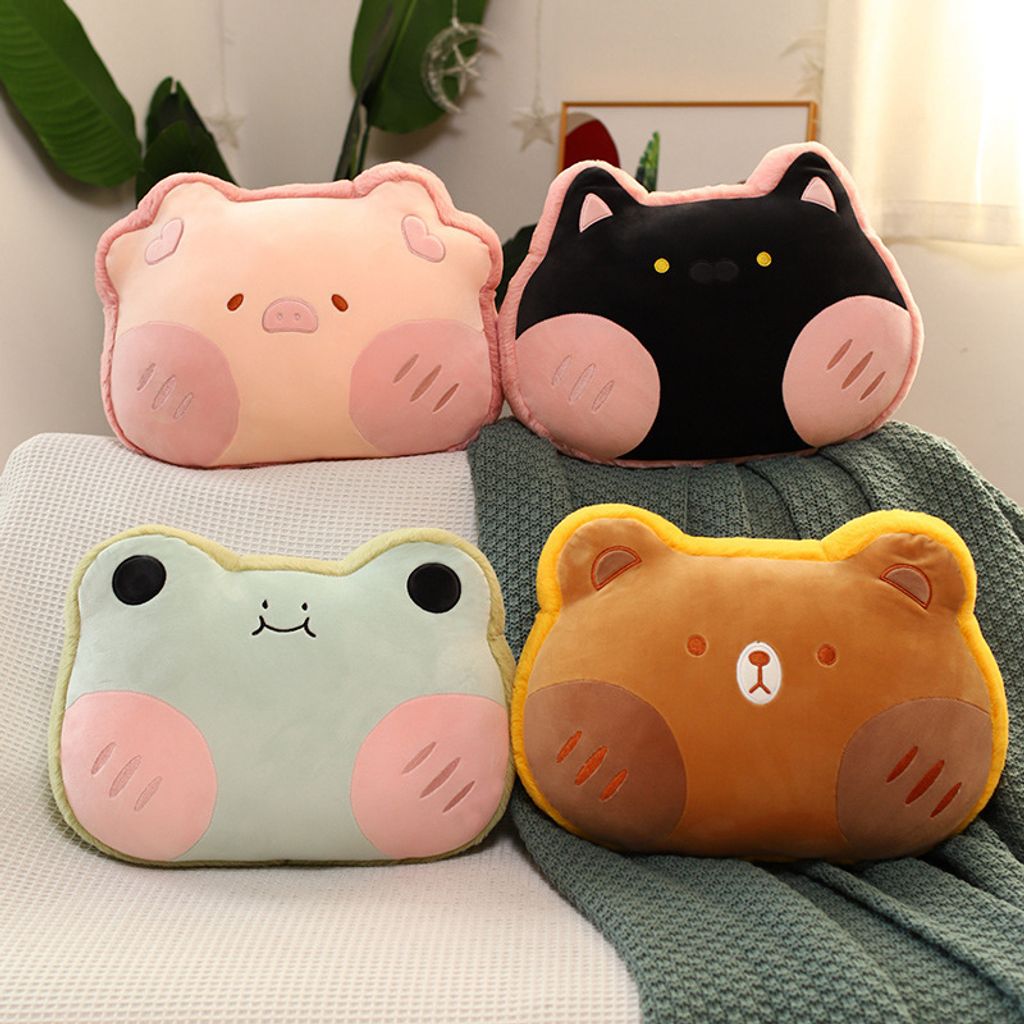 Avocado Green Frog, Turmeric Bear, Bean Paste Pink Pig, Cherry Blossom Pink Cat